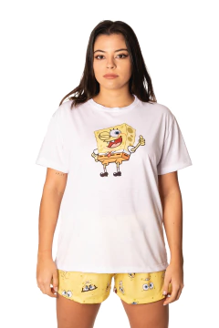 PIJAMA M/CORTA PANTALON LARGO BOB ESPONJA (SH301) - comprar online