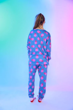 PIJAMA NENA M/LARGA P/LARGO PINK BUBBLE MODAL SOFT (475-24) - tienda online