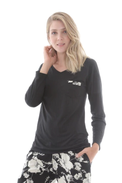 PIJAMA M/LARGA P/LARGO TWILL ENGLISH GARDEN (92721)