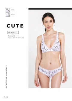 MARILYN S/ARO LYCRA C/PUNTILLA CUTE WOMAN (W3032)