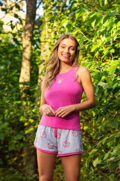PIJAMA MUSCULOSA Y SHORT LET THE SUNSHINE IN (PR10202V24)