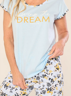 PIJAMA M/CORTA Y CAPRI DREAM LADY (2541M) - comprar online