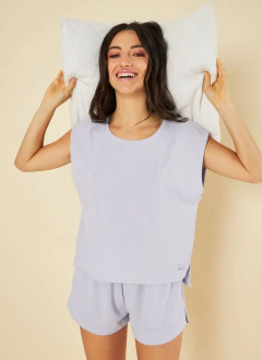 PIJAMA M/CORTA Y SHORT MORLEY MOOD UP (7102) - comprar online