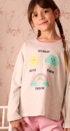 PIJAMA NENA M/LARGA P/LARGO JERSEY REINBOW (2468) en internet