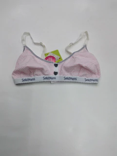 SOUTIEN ALGODON Y LYCRA RAYAS SIN ARO (4107)