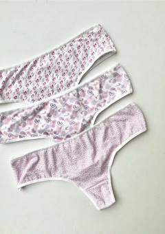 PACK X3 CULOTTELESS ALG Y LYC ESTAMPADO T. 3 - 4 (36057)