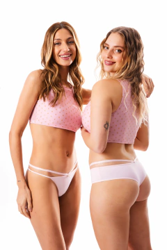 CULOTTELESS LYCRA CON TIRAS LATERALES Y GRIFA NAVIDAD (53386RO) en internet