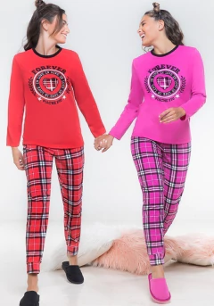 PIJAMA M/LARGA P/LARGO ESCOCES FOREVER T. 6 Y 7 (462E)