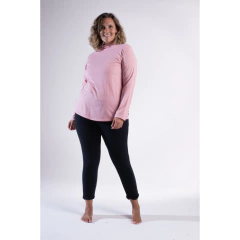 REMERA M/LARGA PIJAMA NIKI (Z401) - Victoria Garrido Lenceria