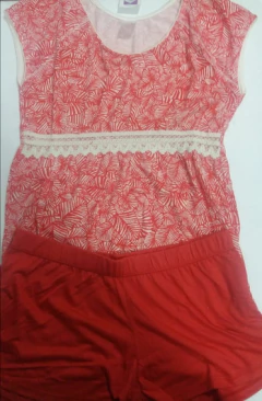 PIJAMA MANGA CORTA SUMMER (Z174) - Victoria Garrido Lenceria