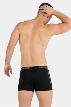 BOXER CINTURA EXPUESTA ALGODON Y LYCRA (101) - comprar online