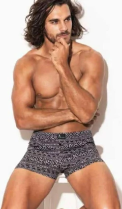 BOXER TELA PLANA ESTAMPADO (8001)