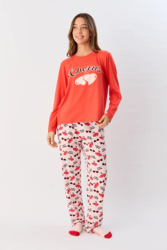 PIJAMA M/LARGA P/LARGO ALGODON CHERRY BOMB (661-25)