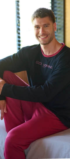 PIJAMA HOMBRE M/LARGA P/LARGO GOOD MORNING 56-60 (2493E)