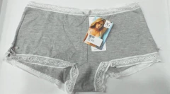 BOXER DAMA ALGODON Y PUNTILLA (4755) - tienda online