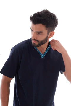 PIJAMA M/CORTA P/LARGO ESCOTE EN V 46-54 (495)