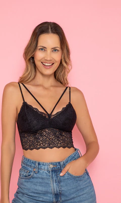 TOP BRALETTE B/FINO Y ENCAJE JAZMIN (25042) en internet