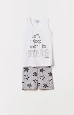 PIJAMA NENA MUSCULOSA Y CALSA CORTA CONSTELLATION (MP20030V22)