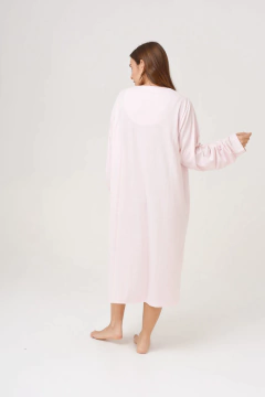 Imagen de CAMISON M/LARGA CON TUL BORDADO EMMA (91018)