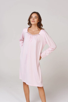 CAMISON M/LARGA LISO C/PUNTILLA EN ESCOTE (41001) en internet