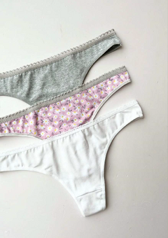 PACK X3 VEDETINA ALGODON Y LYCRA T. 1 - 2 (6032K)