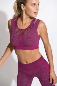 TOP DEPORTIVO DOBLE RED SIN COSTURA (2029) - tienda online