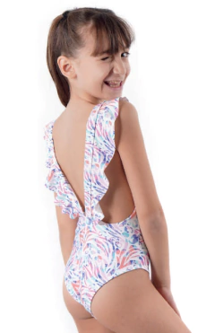 MALLA ENTERA NENA BRETEL C/VOLADOS ESTAMPADA (145AE) - comprar online