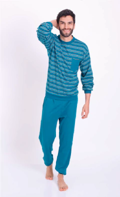 PIJAMA HOMBRE M/LARGA P/LARGO T. 62 - 68 (830E) - tienda online