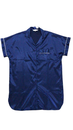 CAMISOLA ABOTONADA M/CORTA RASO (202N) - Victoria Garrido Lenceria