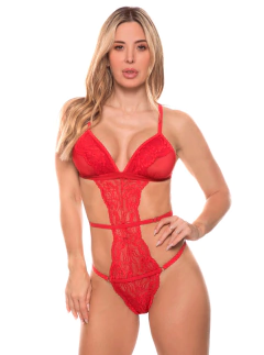 BODY B/FINO ENCAJE Y TUL (6309)