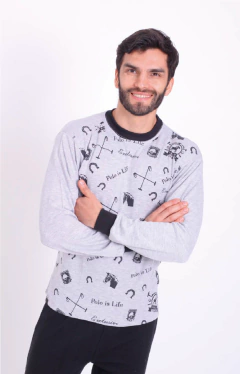PIJAMA M/LARGA P/LARGO HOMBRE POLIDON (822M) - comprar online