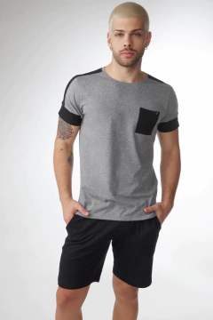 PIJAMA HOMBRE M/CORTA Y SHORT OLIVER (28012) en internet