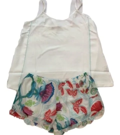 PIJAMA BRETEL FINO Y SHORT (42255) - Victoria Garrido Lenceria