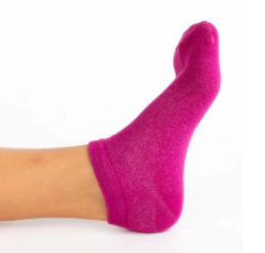 SOQUETE KIDS ALGODON Y LYCRA LISO CRAZY SOCKS (940C) - Victoria Garrido Lenceria