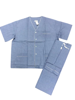 PIJAMA HOMBRE M/CORTA P/LARGO ABOTONADO T. 62 - 68 (508MEE) en internet