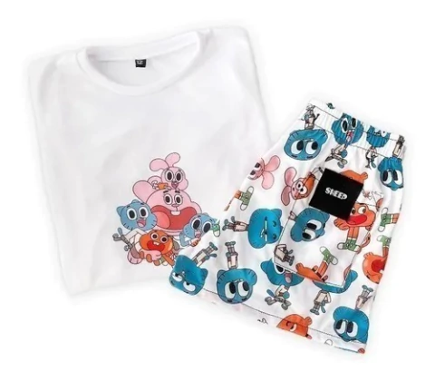 PIJAMA NENE M/CORTA Y SHORT GUMBALL (SH416)