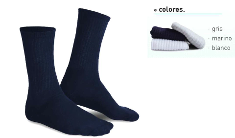 MEDIA CANA ALGODON JUVENIL T. 35-38 (1501C)