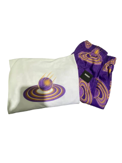 PIJAMA M/CORTA P/LARGO SPACE JAM PLANETAS (SH334)