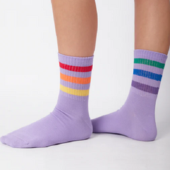 MEDIA CANA ALGODON KAWAII STRIPE (1274) en internet