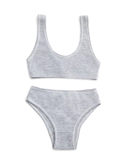 CONJ.NENA TOP DEPORTIVO ALGODON Y VEDETINA (6158) - Victoria Garrido Lenceria