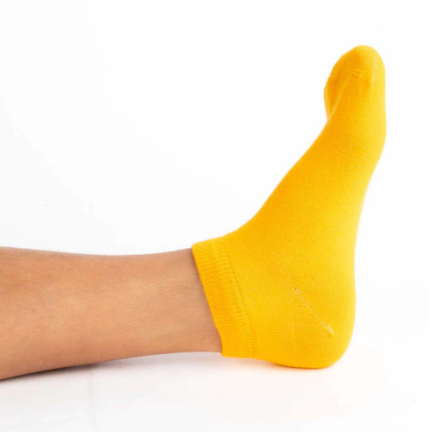 SOQUETE KIDS ALGODON Y LYCRA LISO CRAZY SOCKS (940C)