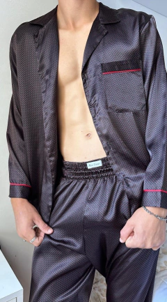 PIJAMA M/LARGA P/LARGO RASO ESTAMPADA (1-20)