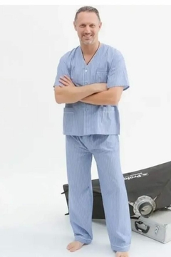 PIJAMA HOMBRE M/CORTA P/LARGO ABOTONADO T. 62 - 68 (508MEE)