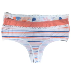 PACK X3 CULOTTELESS ALGODON Y LICRA C/BORDE PUNTILLA T:3-4 (36047) - comprar online