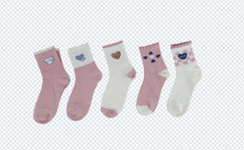 PACK X3 SOQUETE ALTO NENA POLIESTER ESTAMPADO (M6118.3)