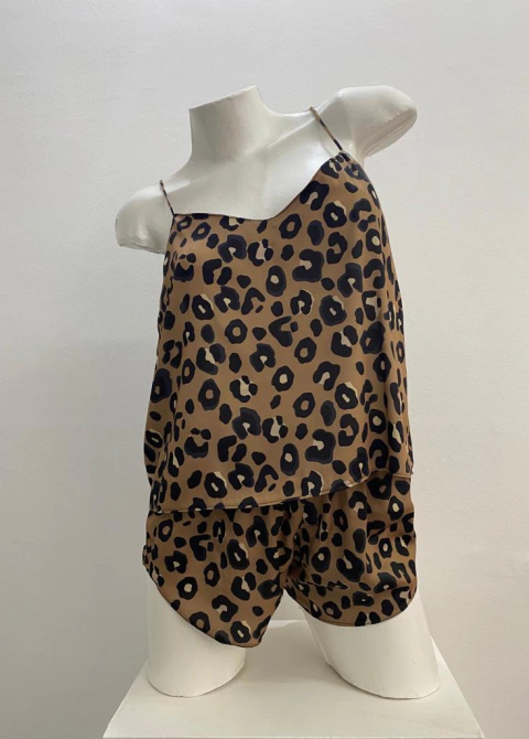 PIJAMA BRETEL FINO Y SHORT RASO ESTAMPADO (701NE)