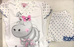 HIPOPOTAMO PIYAMA REMERA SHORT (12068)