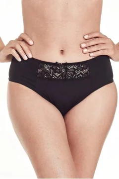 TIRO CORTO LYCRA Y ENCAJE (4618A) - Victoria Garrido Lenceria