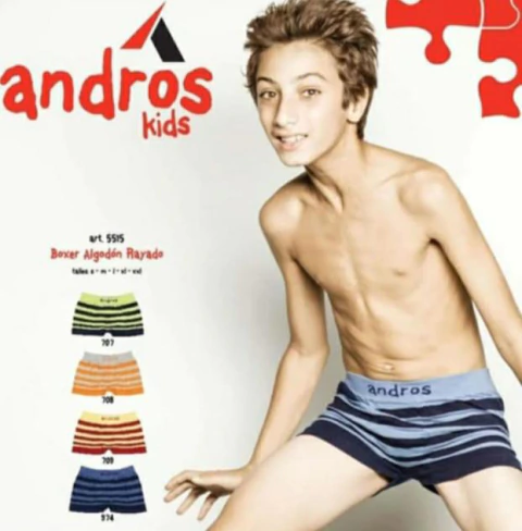 BOXER NENE SIN COSTURA RAYADO (5515)