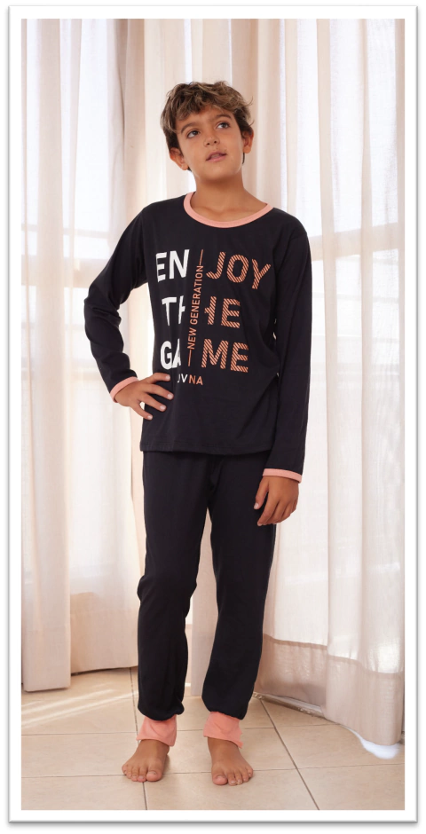 PIJAMA NENE M/LARGA P/LARGO JERSEY ESTAMPA FRONTAL (3842)